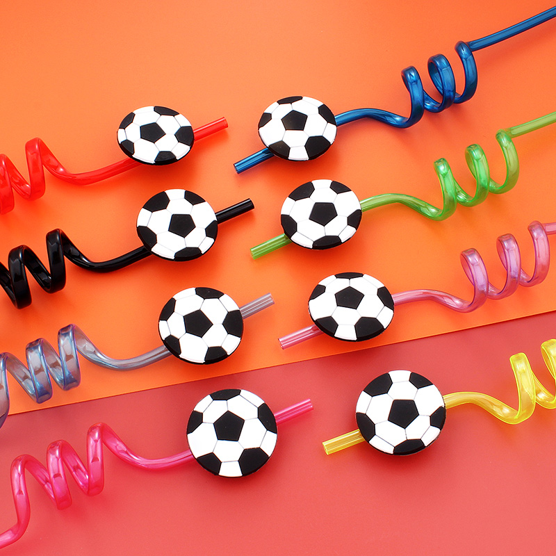 12pcs Football Themed Straws,  - Reusable Straw 评论和价格