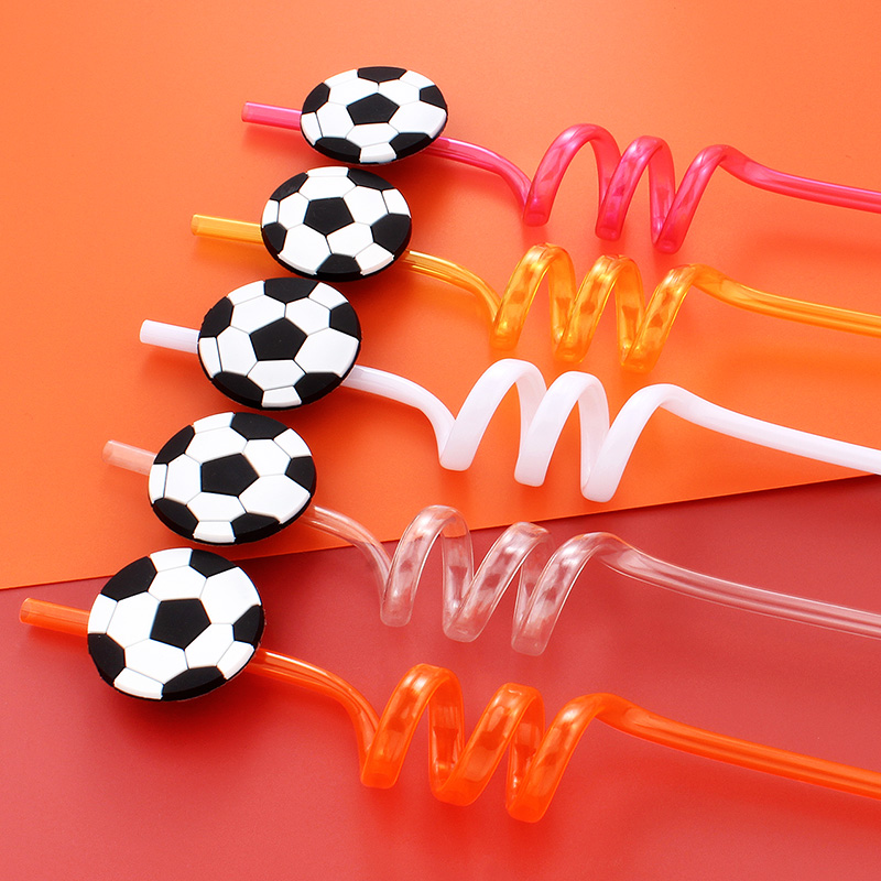12pcs Football Themed Straws,  - Reusable Straw 评论和价格
