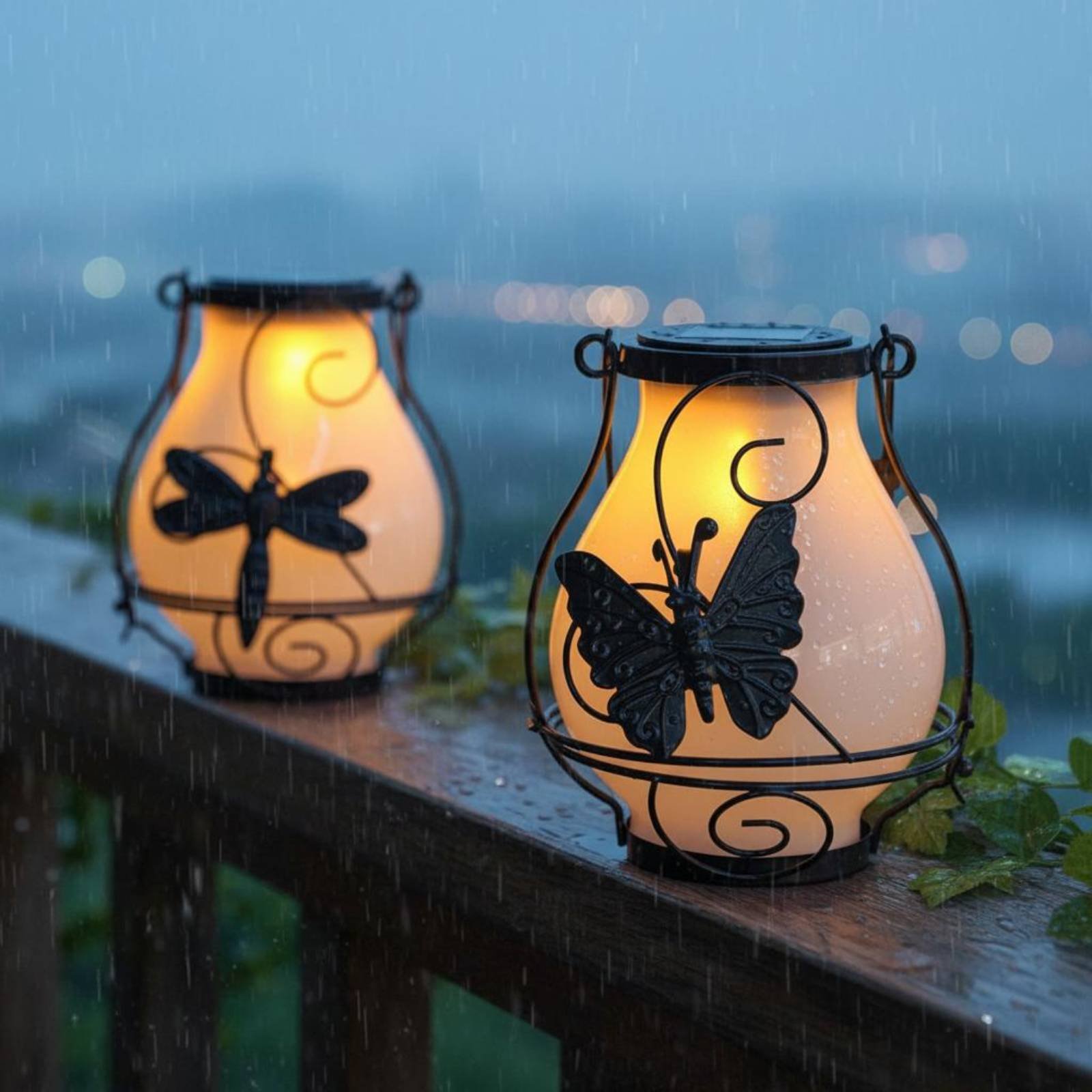Solar Butterfly Lantern Waterp - Solar Garden Light 评论和价格