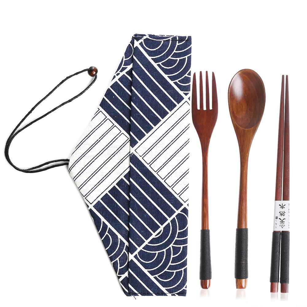 Japanese Style Cutlery Set Por - Bamboo Cutlery 评论和价格