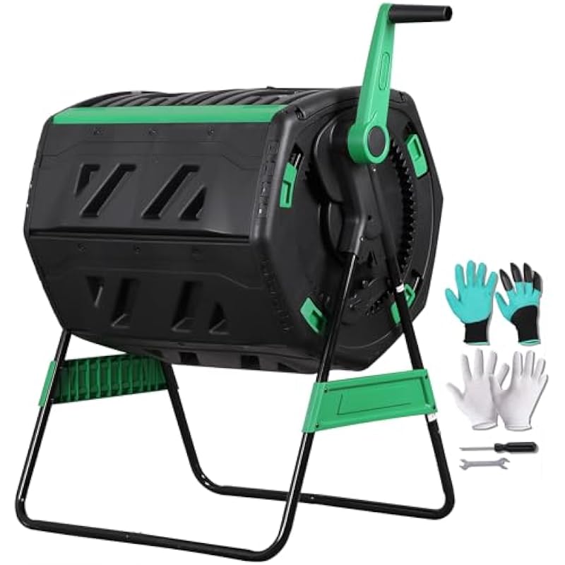 53-Gallon Two-Section Rotating - Compost Bin 评论和价格